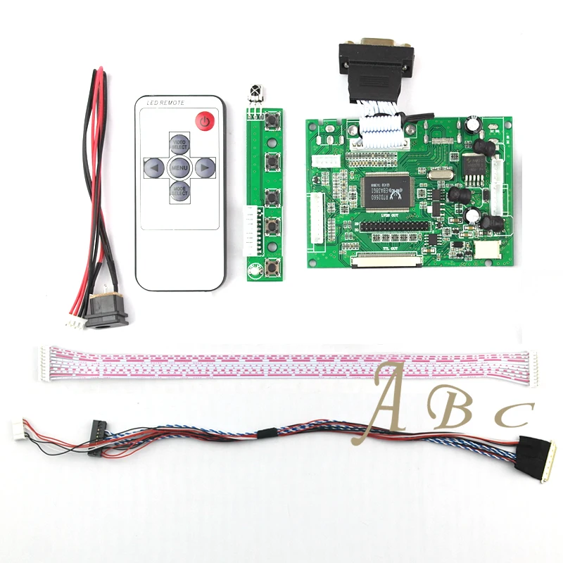VGA AV плата контроллера + 40 контактов Lvds кабель пульт дистанционного управления