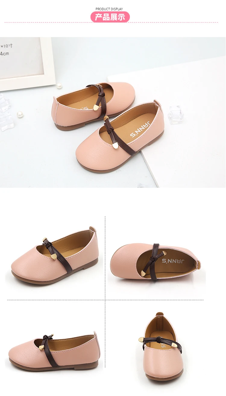 Summer Baby Girls Shoes Mary Jane Ballet Cute Princess Dress Rubber Anti-slip Party Shoes PU Leather Korean Kids Girl Footwear