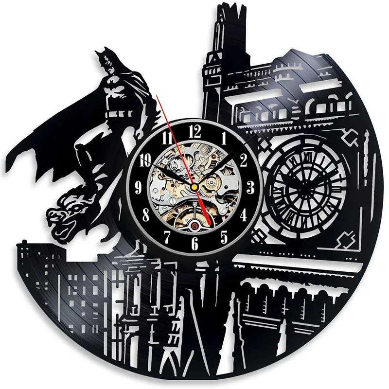 

Batman Super Heros cosplay Marvel Wall clock Toys the Amazing Venom Figures Superhero Collectible Party Accessories Gift 30CM