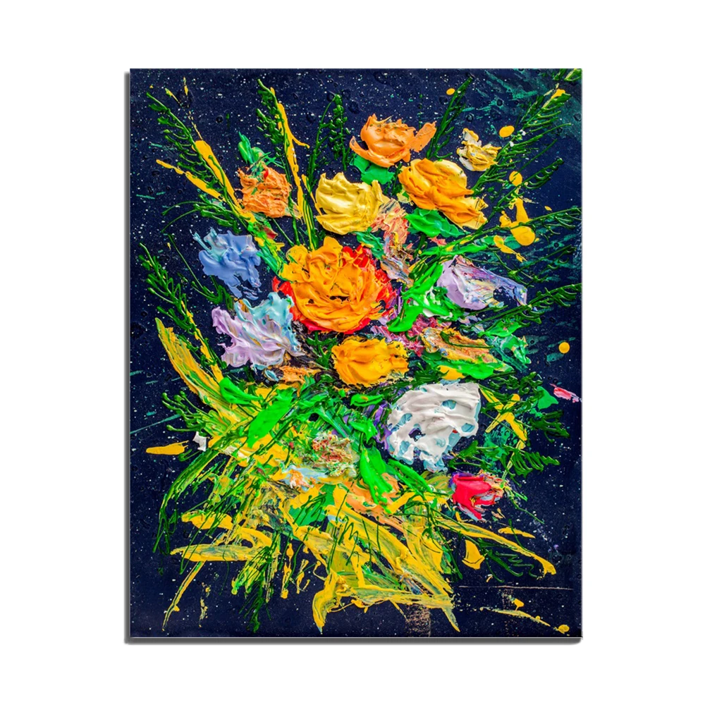 

Laeacco Blooming Flower Garden Poster and Prints Wall Art Nordic Canvas Painting For Home Decor Living Room Bedroom Decoration