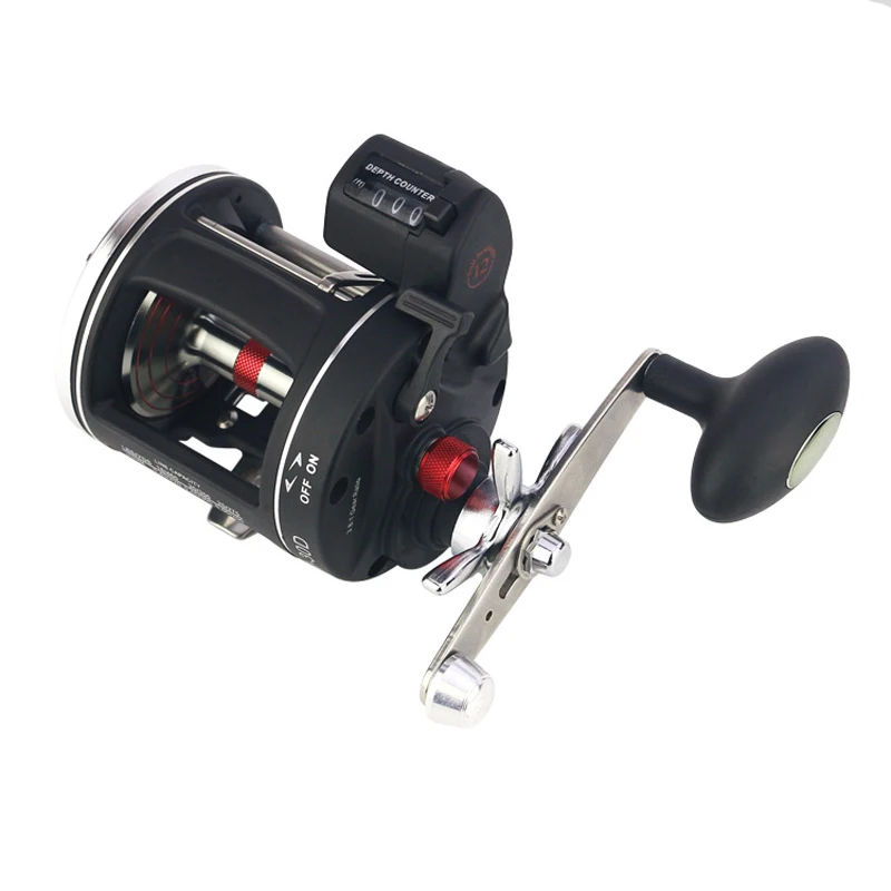 

YUYU Metal Digital Bait Casting Fishing Reel counter in feet Trolling Reel Saltwater 3000 cast Fishing drum wheel Drag 20kg