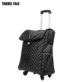 TRAVEL TALE 18″20″inch women travel suitcase retro carry on hand luggage bag for cabin