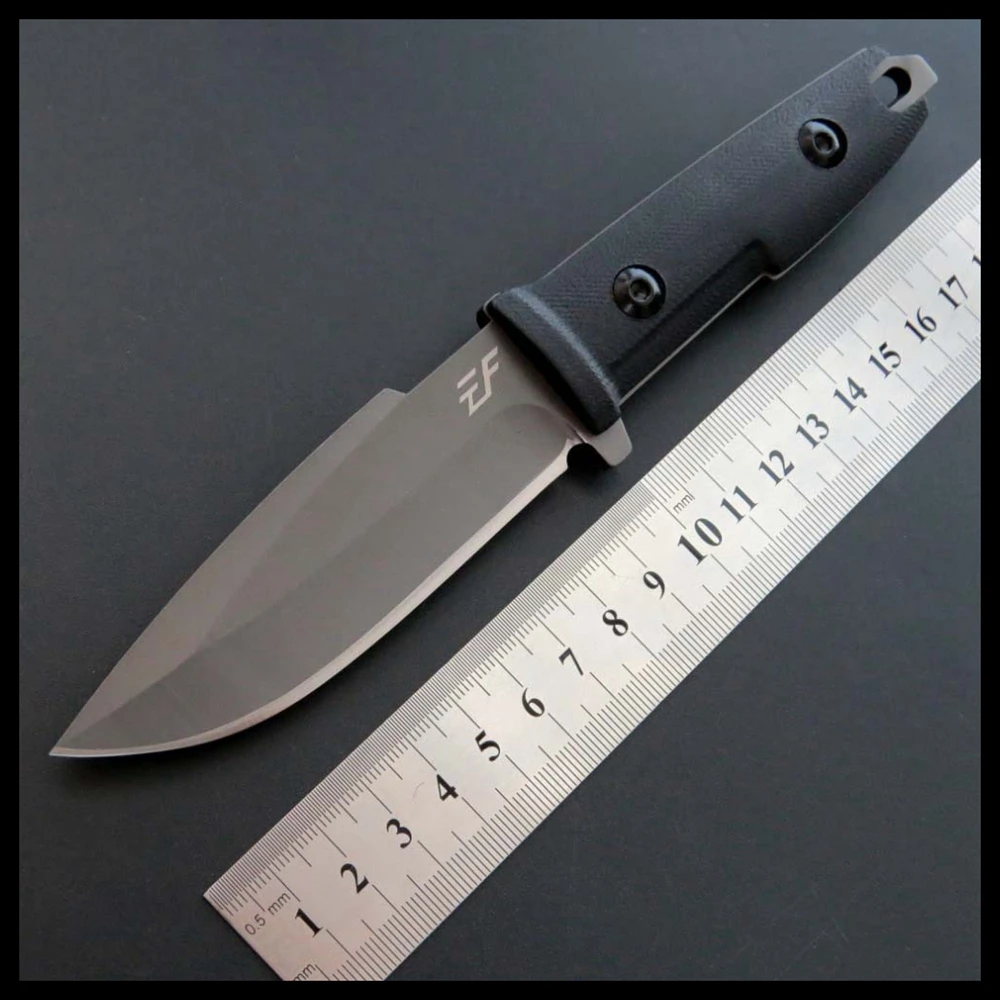 

BJL Tactical Straight Knife 440C Surface Steel Blade Knife Outdoor Camping Survial Tool Knife Outdoor Folding Knife EF24