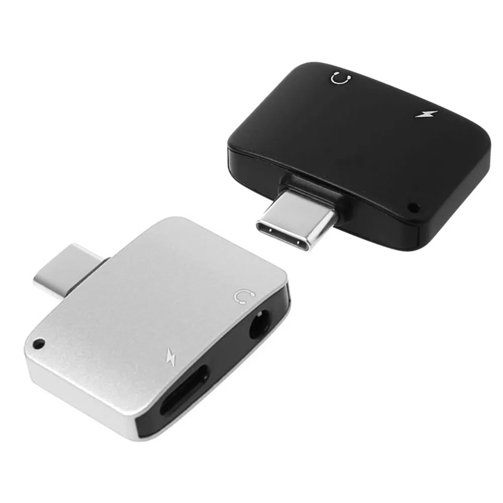 USB Type C to 3.5mm Audio Jack Headphone Adapter For Xiaomi 6 8 9 Max2 Smartisan Pro Charging Headphone Connecter Aux Splitter
