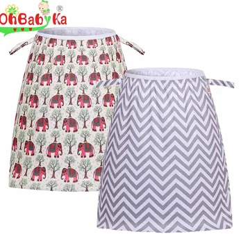 

Ohbabyka Reusable Cloth Diaper Pail Liners Wet Dry Bags Washable PUL Pail Liner for Dirty Diapers Pail or Laundry Bag for Mom