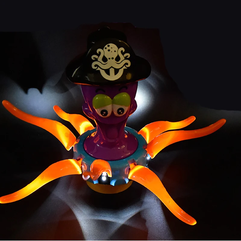 Electric universal octopus/luminous toy music walk light baby toys for