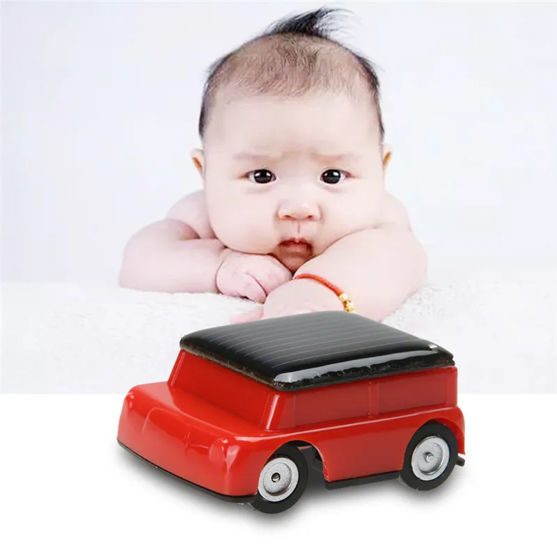Super Fast Mini Car Solar Power Toy Car Racer with Solar Panel Novelty