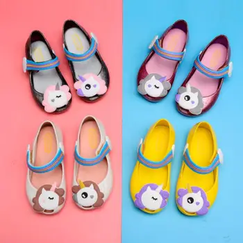 

2019 Girls Summer Unicorn Sandals Children Princess Baby Kids Party Beach Non-Slip Slippers