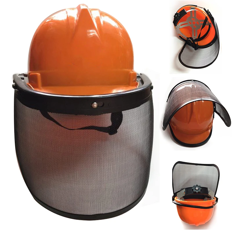 thumbnail image 2 of WEJUMP CE EN397 ANSI Forestry Safety Helmet With Visor Face Mesh Shield 2 of 12