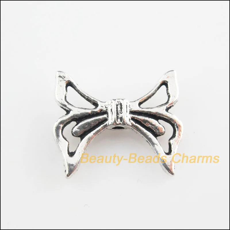 Новый 20 шт. Тибетский серебристый цвет узел крылья Spacer Бусины 16.5x20mm|Бусины| |