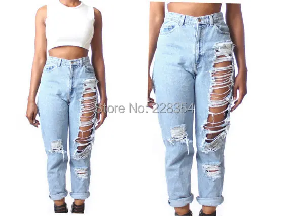 calça jeans cintura alta boyfriend