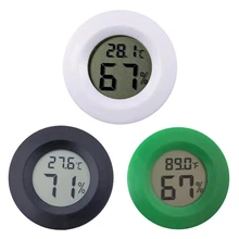 Круглый цифровой ЖК-монитор гигрометр термометр для внутреннего теплицы подвал детская комната Открытый Кемпинг походные инструменты