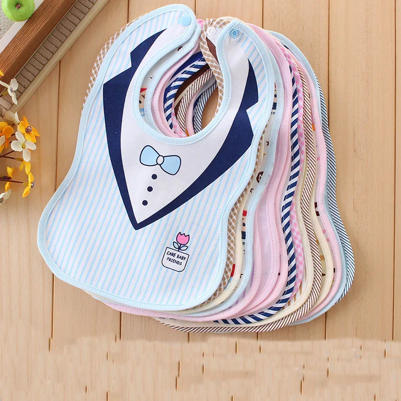 Buy New Baby Cotton Waterproof Bibs Boys Girls Fashion
