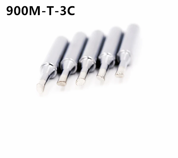 5pcs 3C SZBFT наконечники паяльника 900M-T-1C, 2C, 3C, 4C, 5C серии для Hakko 936 паяльная станция - Цвет: 5pcs 3C