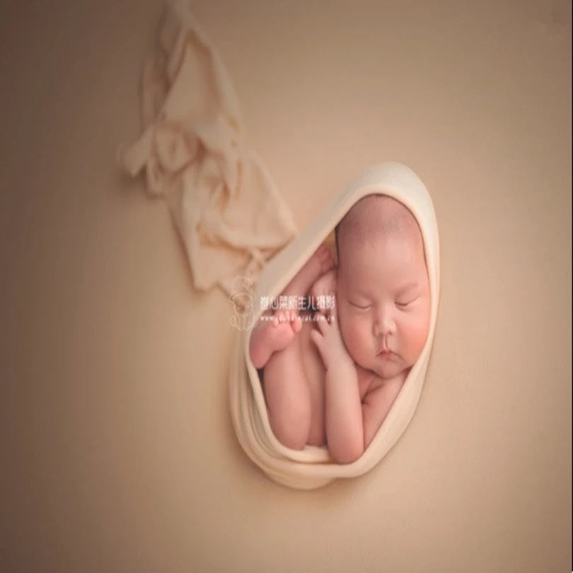 Эластичная вязаная пеленка боди для новорожденных обертывание трикотажное одеяло реквизит для фотосъемки новорожденный Пеленальный банкет фон фоновый слой
