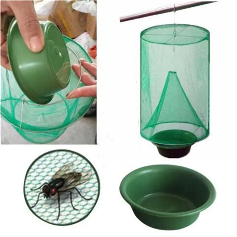 

1PCS Hanging Flycatcher Reusable Folding Fly Trap Summer Mosquito Trap Top Catcher Fly Wasp Insect Bug Killer Fly catcher