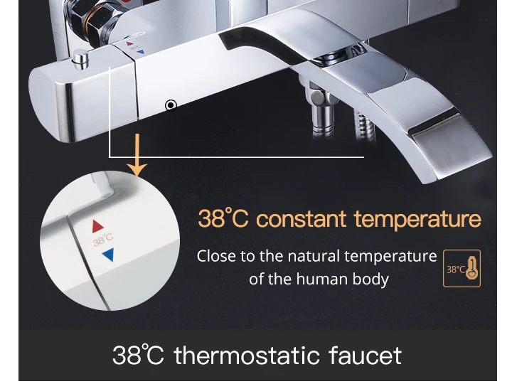 GAPPO Ванная комната термостатический душевой набор постоянная температура контроль ванной кран Душевая система латунь хром