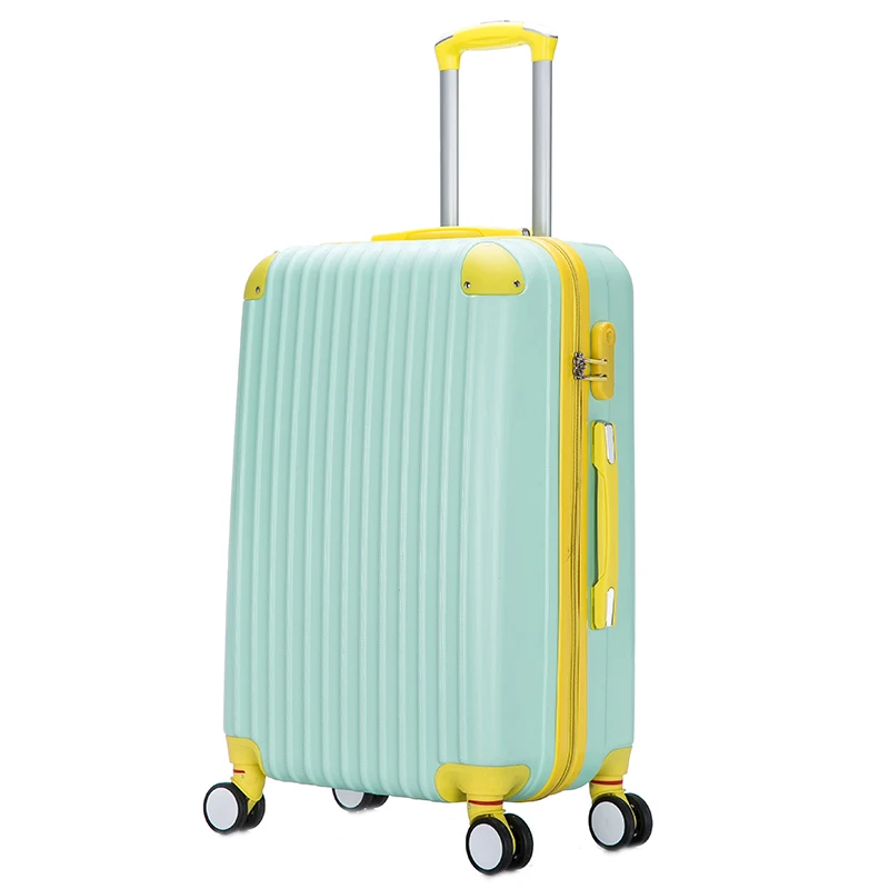 

Fashion girl Pink Rolling Luggage bag Suitcases and Travel Bags Carry On hand Trolley bag 4 Wheels Spinner Hard Shell 20 24 Inch