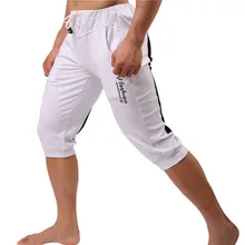 Летний Для Мужчин's Рубашки домашние Для мужчин хлопок по колено шорты Свободные дышащие мужские брюки хип-хоп Короткие штаны шнурок
