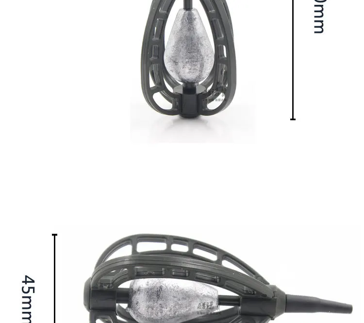 30 г, 40 г, 45 г, 60 г рыболовная клетка для приманки для ловли карпа, сома Фидер рыболовные аксессуары