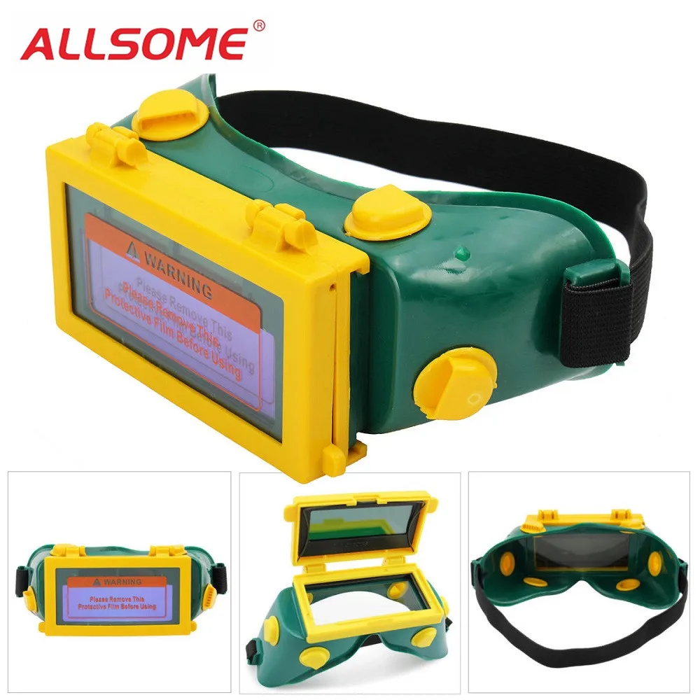 

ALLSOME Solar Auto Darkening Welding Helmet Arc Tig Mig Grinding Welders Welding Mask HT2032