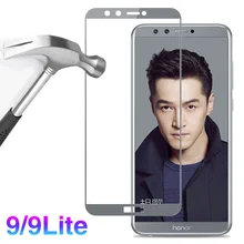3D защитное стекло на Honor 9 Lite закаленное стекло для huawei Honer 10 светильник Honor9 late 9lite защитная пленка синего цвета