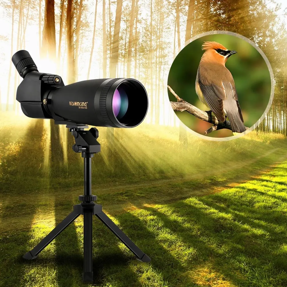 

Spotting Scope Binoculars Bak4 Waterproof Fogproof Travel Binoculars Monocular With Tripod Carry Case Bird Watching Telescope