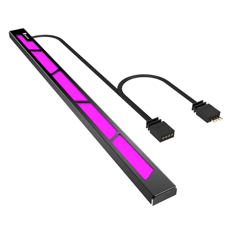 

LB-3 LED Light Strip With Magnetic Attraction AURA Manual Color Change Adjustable RGB Light Bar for Computer PC Accessories C26