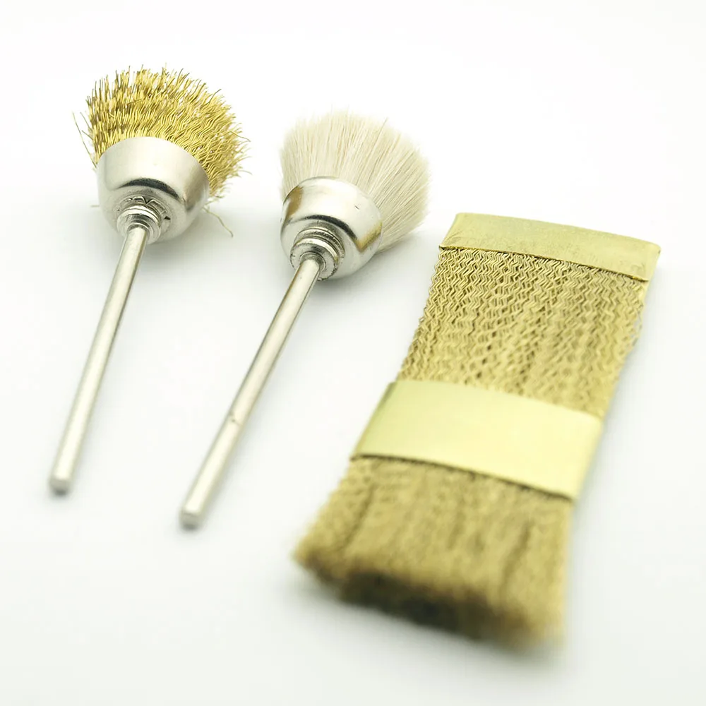 Conjunto de Brocas de Unha Escova para Broca de Manicure Acessórios de Limpeza Fio de Cobre Peças Limpeza Elétrica Brocas Limpador 5 5 Conjunto de brocas de unha 5 peças,
