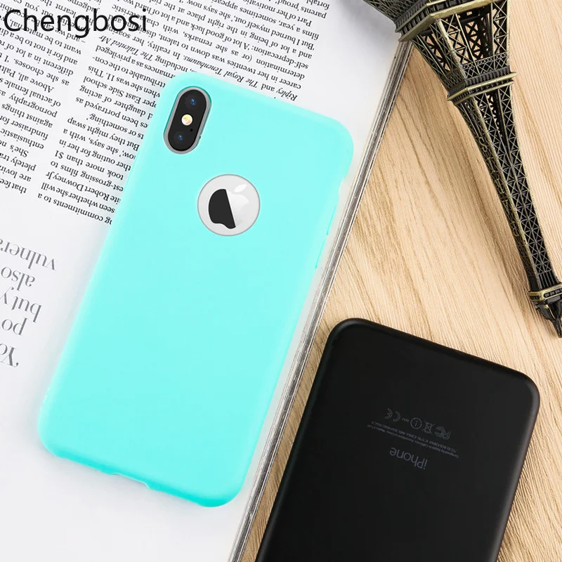 

Phone Case for Iphone Xs Max XR Back Cover Ultra-thin Matte TPU Shell forIPhone 5 5s 6 6s 7 8 Plus Anti-knock Fitted Case