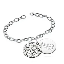 Уникальный Семейный Браслет с высоким голенищем, можно положить любое имя унисекс Pulseras лучший подарок для ваших родителей(Прямая) YP3043