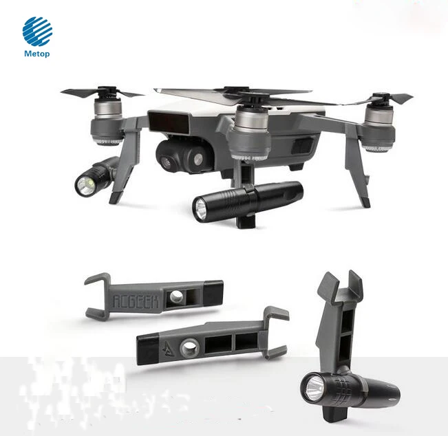 

DJI Spark Extended Landing Gear Extension Legs Holder Skeletons with LED Light Headlamp Set Accessories