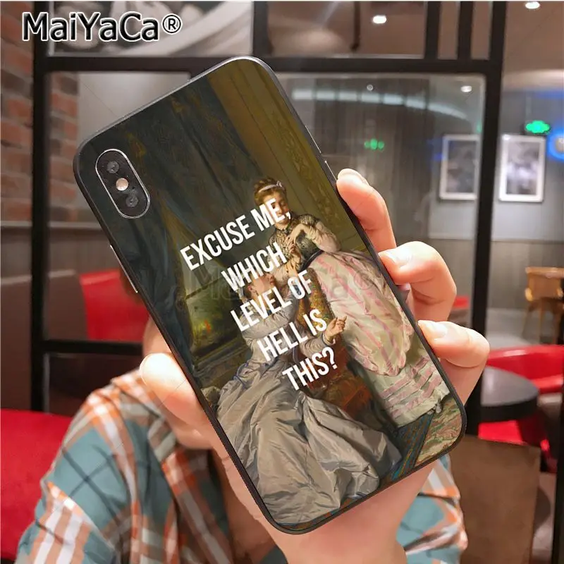 MaiYaCa картины лирика чехол для телефона для iphone 11 Pro X XS XR XS MAX 8 7 6 6S Plus 5 5S SE cass - Color: 5