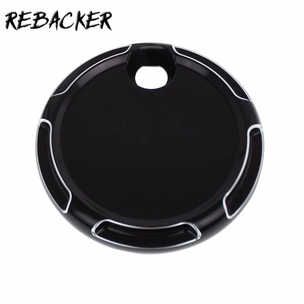 New Especial Motorcycle Parts Black Fuel Gas Door Cover For Harley