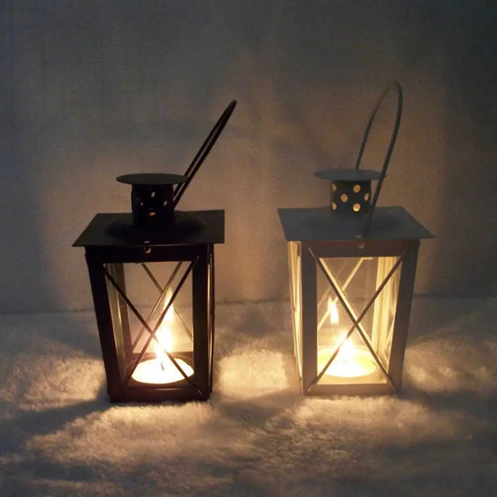 Винтажный марокканский подсвечник ретро подвесной фонарь белый черный металл художественная лампа ветрозащитная для дома Свадебная вечеринка украшение подарок