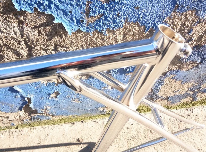 Sale 700C bike 53Ccm 55cm 58cm frame Bicycle Fixie gear frame and Fork Bike chrome steel Frameset track bike frameset fixie bike 7