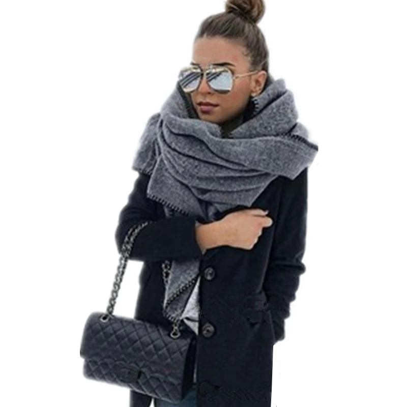

YSDNCHI Hot Classic Summer Scarves For Women Scarves And Wraps Fashion Solid Female Hijab Stole Pashmina Winter Cashmere Scarves