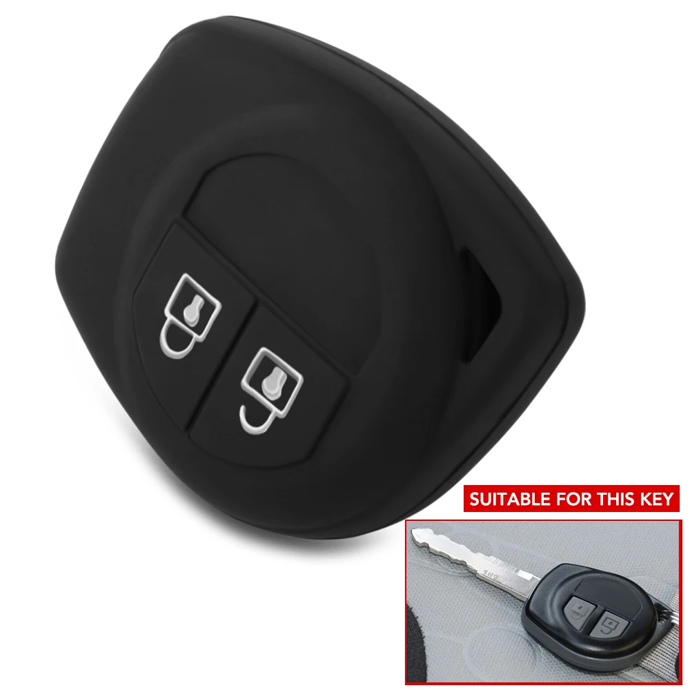 2 кнопки силиконовый чехол для автомобильного ключа SUZUKI SX4 SWIFT LIANA VITARA JIMNY ALTO IGNIS