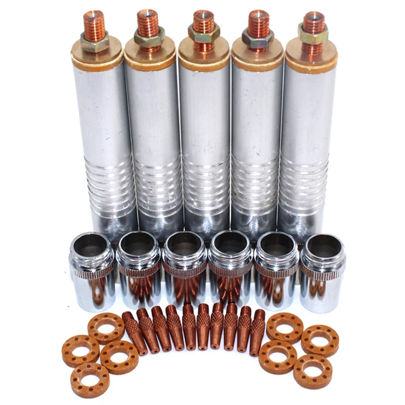 

Welding Machine Parts Nbc200 Spool Torch Head Tube Barrel Welding Tips Shield Cups Gas Ring For Mig Mag Nbc Welding Machine