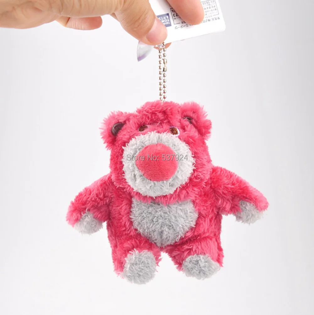 10 шт Lotso клубничный медведь 4," 11 см Брелок-плюшевая кукла подвеска