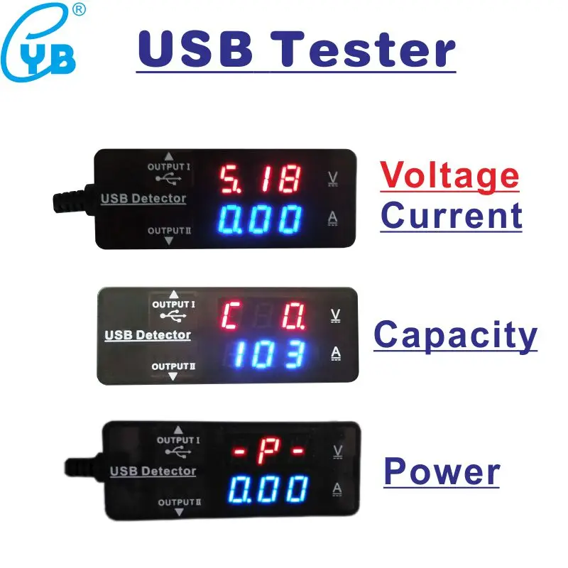 10 шт. USB Тестер DC 3,2-30 в вольтметр измеритель тока мощность индикатор емкости батареи Ампер метр светодиодный USB зарядное устройство