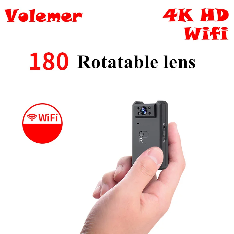 

Volemer MD90 Wifi micro camera 4K HD camcorder Night Vision Mini DVR Bike P2P IP APP Motion Detection Cam mini video camera