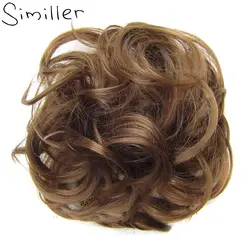 Similler синтетические волосы булочка эластичный пончик для волос Высокая температура волокно шиньон булочка для наращивания волос
