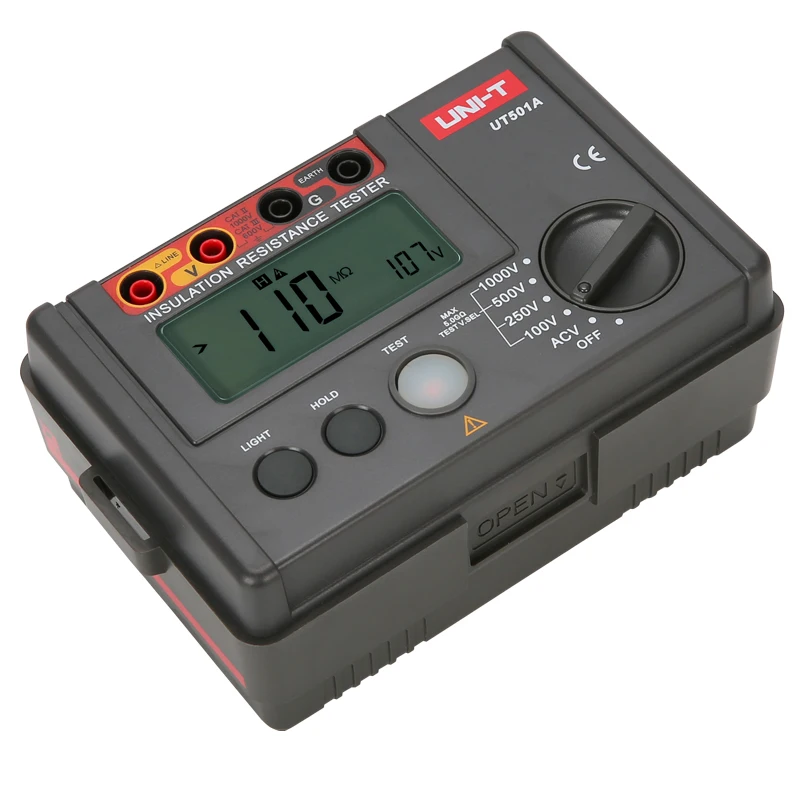 UNI-T UT501A тестер сопротивления изоляции; 1000V Цифровой Мегаомметр/измерение напряжения переменного тока/ЖК-подсветка