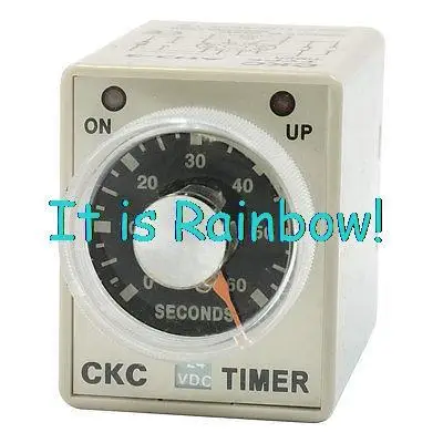 

Free Shipping DC 24V 0-60S 60 Seconds Rotary Knob Timer Time Delay Relay 8 Pin AH3-3