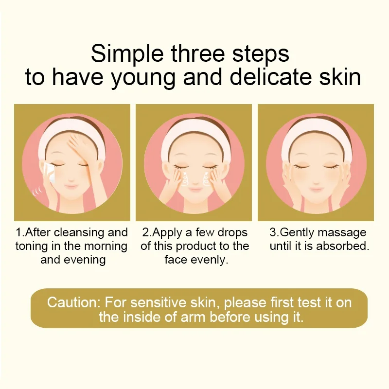 Шесть сыворотка с пептидами 24 K Gold Anti-Aging Увлажняющий уход за кожей лица отбеливающий для лица Y3