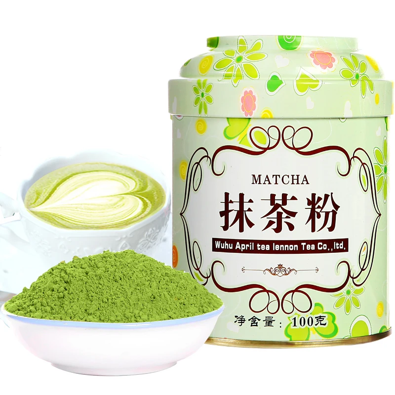 Promotion 2017 New Matcha Green Tea Powder caddy jar 100 Natural Organic matcha tea China Storage