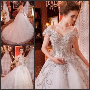 Роскошное Элегантное свадебное платье с кристаллами, королевское голубое и белое свадебное платье, vestido de noiva de renda