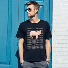 Summer cotton men t shirt Pig oh my god letter print streetwear tshirt men short sleeve harajuku t-shirt Boy Tees Tops