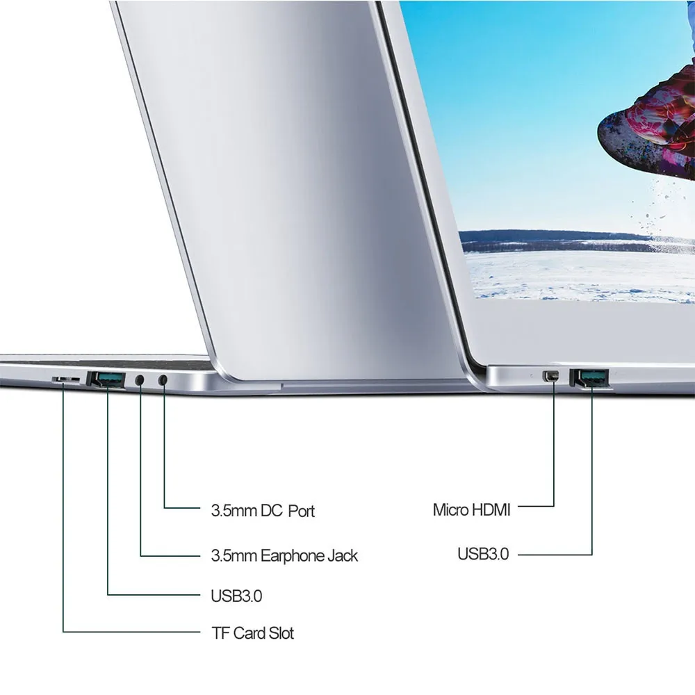 Original Teclast F7 Business Laptop Intel Apollo Lake N3450 Quad Core 14 Inch 1920*1080 6GB RAM 128GB SSD Windows 10 Notebook